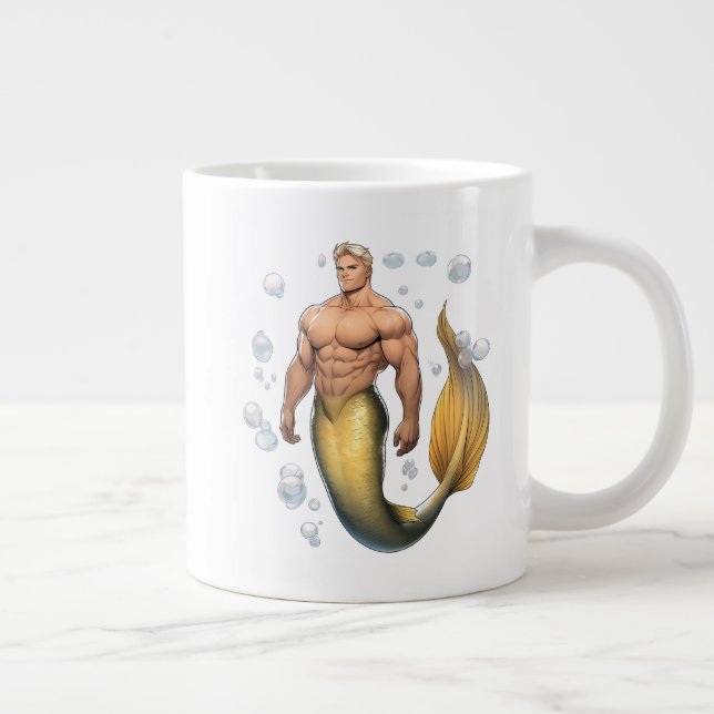 Caneca De Café Grande Yellowtail Merman Mug (Direita)