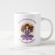 Yoga Mug – Spiritual Gift for Women, Calm Vibes