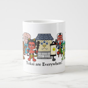 Caneca De Café Grande Yokai estão em Toda Parte: Monstro Japonês Persona