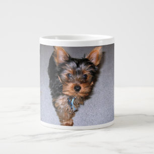 Caneca De Café Grande yorkshire terrier puppy.png