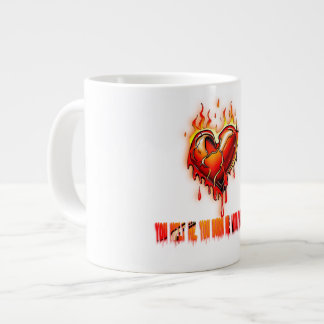 Caneca De Café Grande you melt me, you burn me with your love