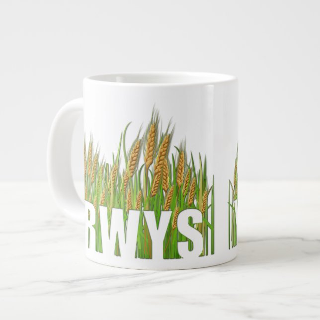 Caneca De Café Grande YRWYS - Você Colhe O Que Você Veste (Frente Esquerda)