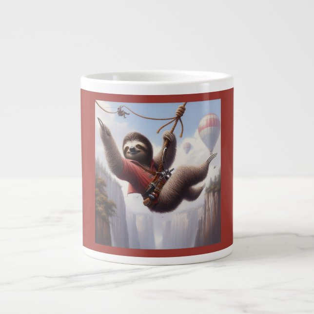 Caneca De Café Grande Zipling de Lama (Frente)