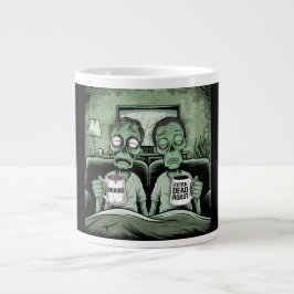 Caneca De Café Grande Zombie Coffee Break - Brains & Extra Morto Roast