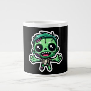 Caneca De Café Grande Zombie engraçado