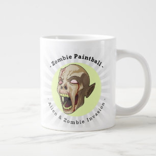 Caneca De Café Grande Zombie Paintball