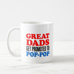 Caneca De Café Grandes Pais Promovidos a Pop-Pop