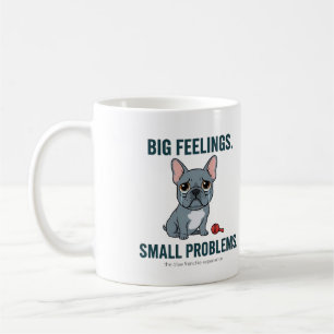 Caneca De Café Grandes Sentimentos Pequenos Problemas Bulldog Fra