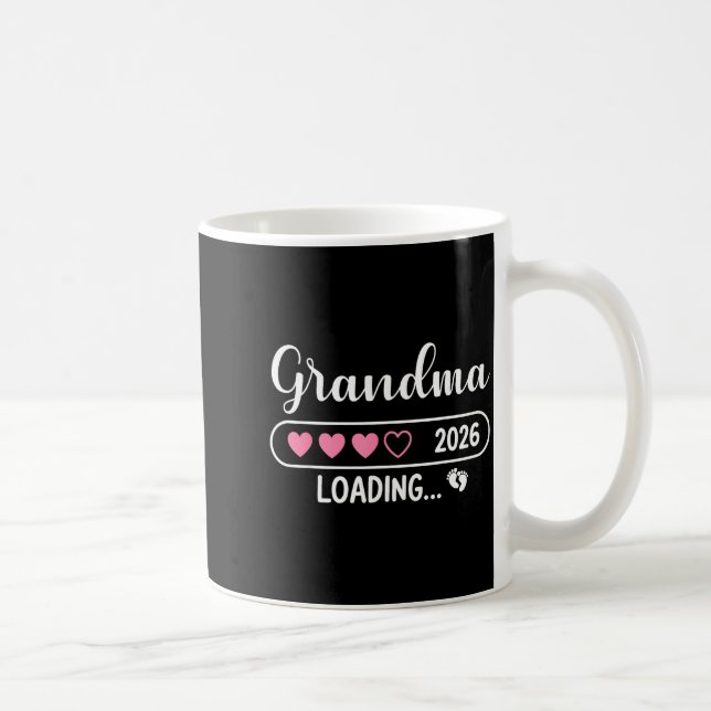 Caneca De Café Grandma 2026 Loading New Grandma Est 2026  (Direita)
