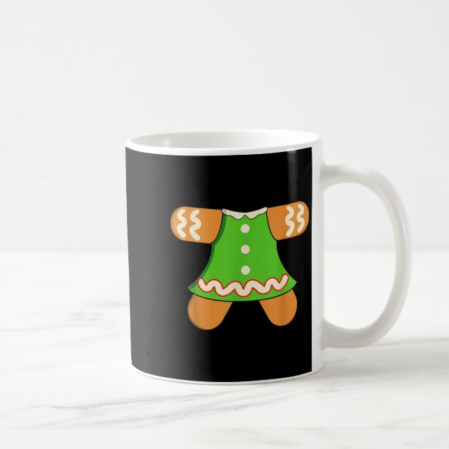 Caneca De Café Grandma Gingerbread Man Costume Matching Christmas (Direita)