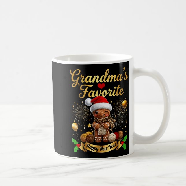 Caneca De Café Grandma’s Favorite Gingerbread Crochet Doll For Cr (Direita)