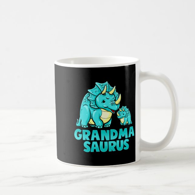 Caneca De Café Grandma Saurus Funny Grandmasaurus Dinosaur  (Direita)
