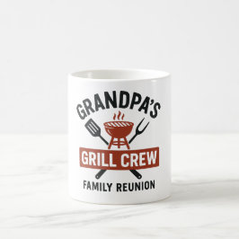 Caneca De Café Grandpa’s Grill Crew | Family BBQ Reunion Shirt