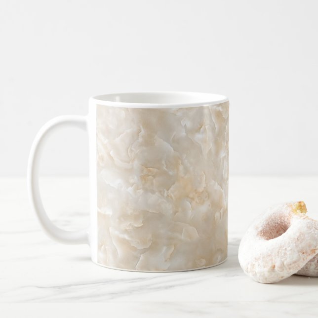 Caneca De Café Granito branco (Com Donut)