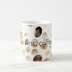Caneca De Café Grãos de Café com Creme