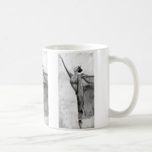 Caneca De Café Graphite Ballerina Dancer Balé