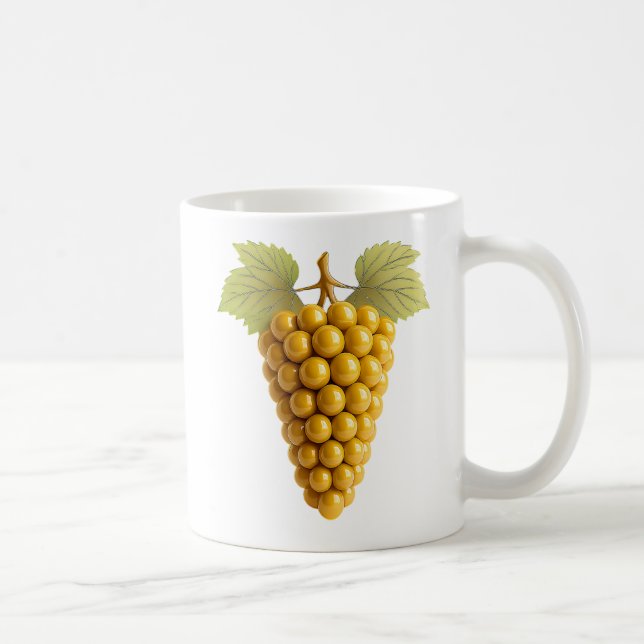 Caneca De Café Grappe de raisin 3d (Direita)
