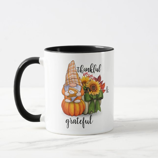 Caneca de café grata & agradecida (Esquerda)
