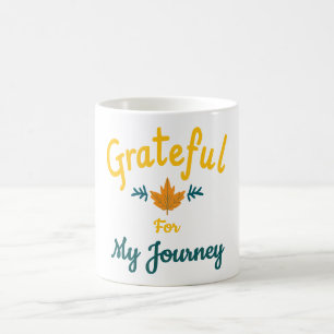 Caneca De Café Grata pela minha viagem personalizável