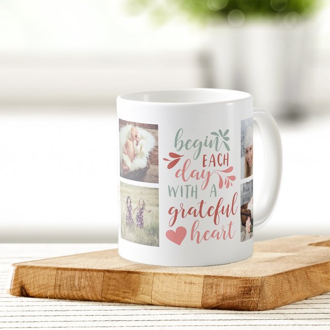 Caneca De Café Grateful Heart Mug (Criador carregado)