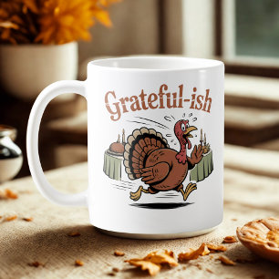Caneca De Café Grateful-ish Humor de Feriado com um Toque