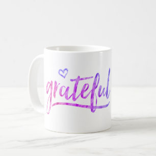 Caneca De Café Grateful Watercolor