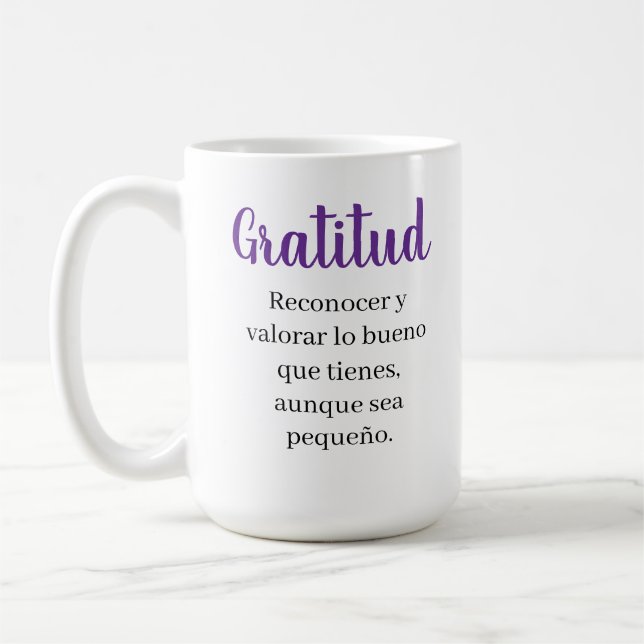 Caneca De Café gratidão (Esquerda)
