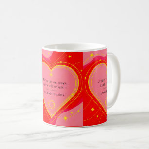 Caneca De Café Gratidão Permanece™: Afirmação de Amor e Intenção