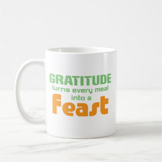 Caneca De Café Gratidão Transforma Toda Refeição Em Um Banquete