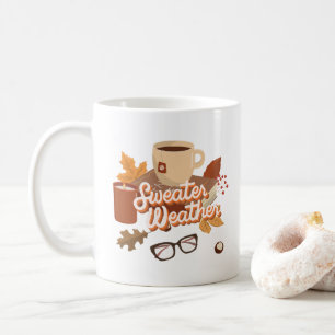 Caneca De Café Gratificação Do Calor Do Clima Com Uma Queda Única