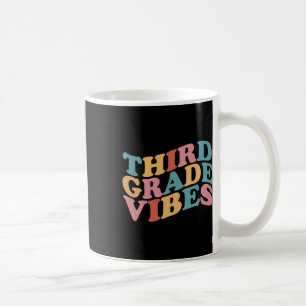 Caneca De Café Grau Vibes De Volta À Escola Para Professores