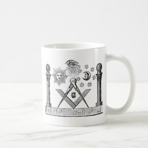 Caneca De Café Gravação de recorte Masonic G Kenning no Século