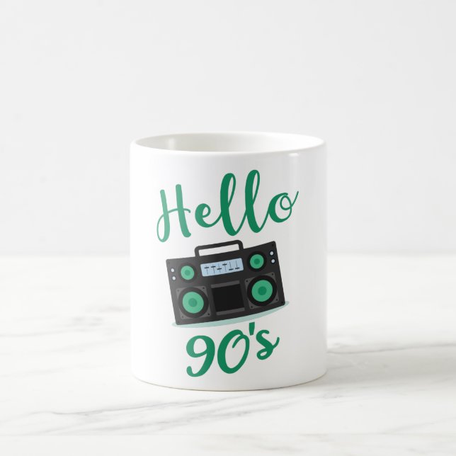 Caneca De Café Gravador de rádio dos anos 90 (Centro)