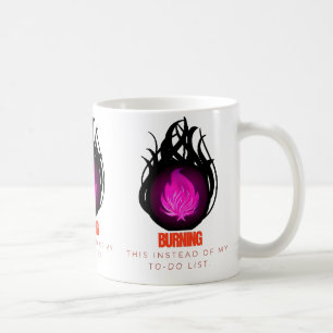 Caneca De Café Gravando isso em vez da minha lista de tarefas