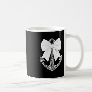 Caneca De Café Gravata Borboleta de Renda Branca Âncora Cruzeiro