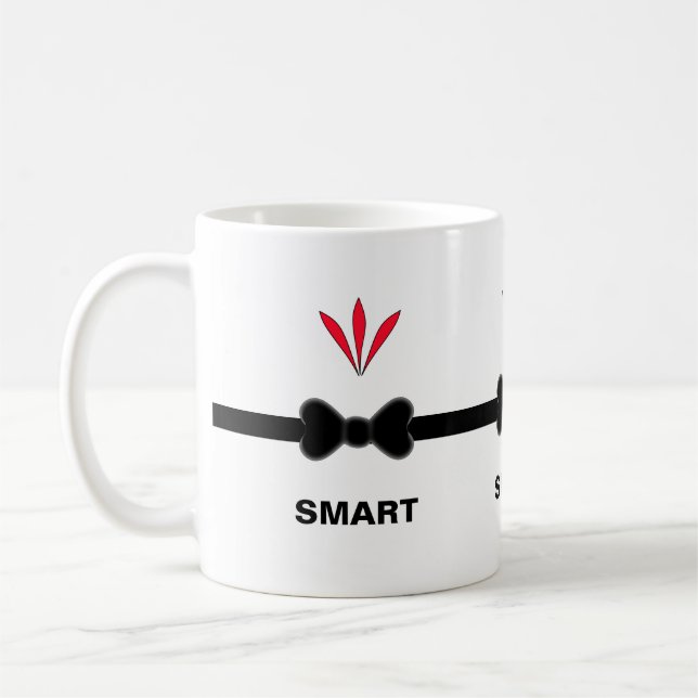 Caneca De Café Gravata Borboleta Pai Moderno (Esquerda)