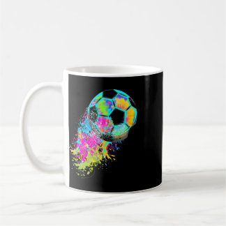 Caneca De Café Gravata Tie Dye Colorida Futebol Ll 