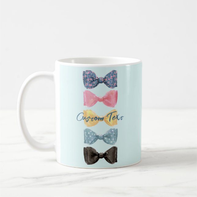 Caneca De Café Gravatas Borboleta Personalizadas (Esquerda)