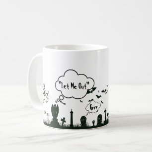 Caneca De Café Graveyard Halloween Mug