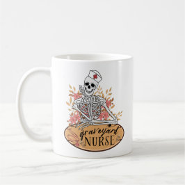 Caneca De Café Graveyard Shift Skeleton Nurse Mug
