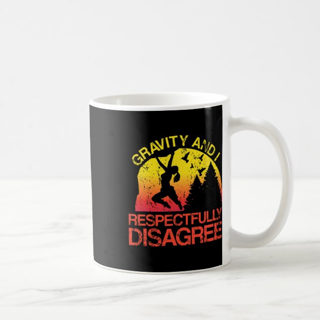 Caneca De Café Gravidade E Eu Discordo Respeitosamente Cli De Roc (Direita)