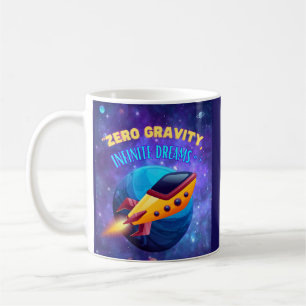 Caneca De Café Gravidade zero sonhos infinitos