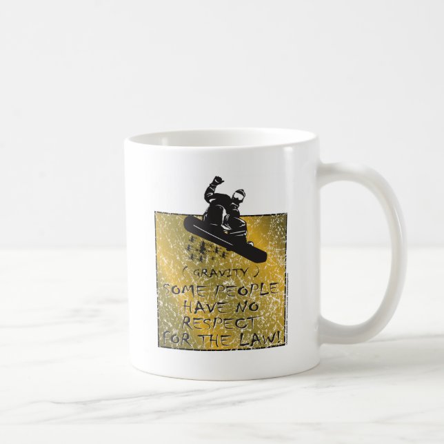 Caneca De Café Gravity-Snowboarder (Direita)