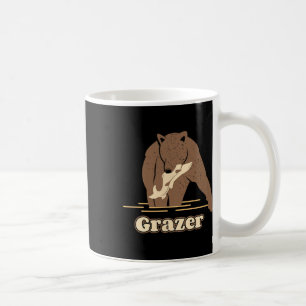 Caneca De Café Grazer Fish Bear Fat Brown Grizzly Em outubro Nós