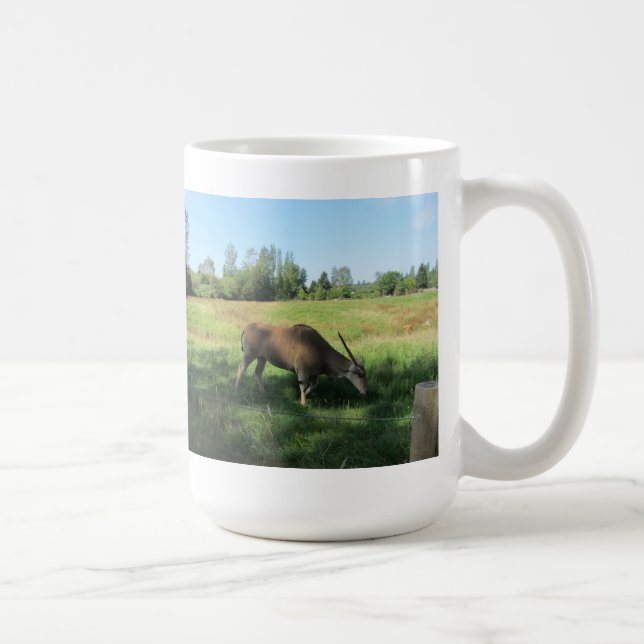 Caneca De Café Grazing Antelope (Direita)
