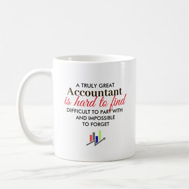 Caneca De Café Great Accountant Personalized Name Gift (Esquerda)