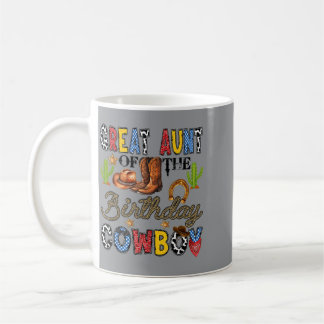 Caneca De Café Great Aunt Of The Birthday Cowboy Western Birthday