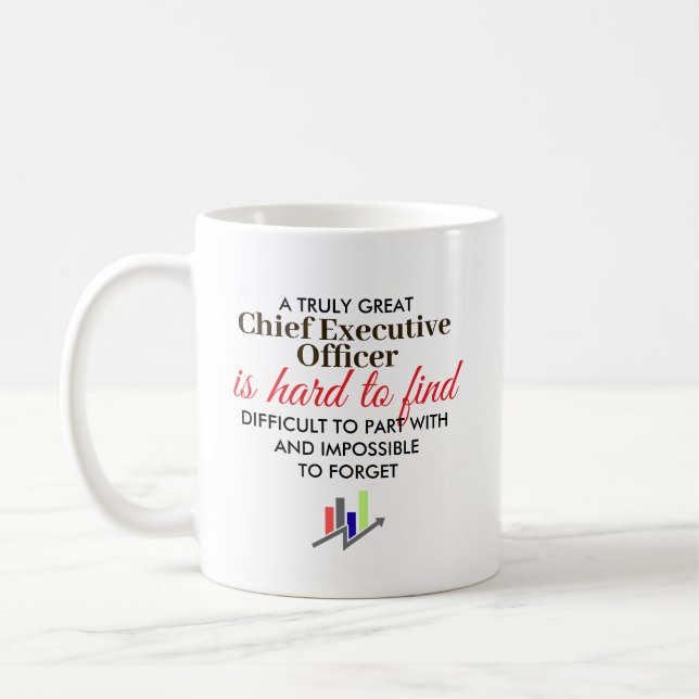 Caneca De Café Great Chief Executive Officer Personalized Gift (Esquerda)