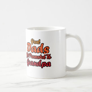 Caneca De Café Great Dads Get Promoted To Grandpa Retro Typograph