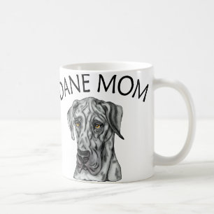 Caneca De Café Great Dane Mãe Merle UC